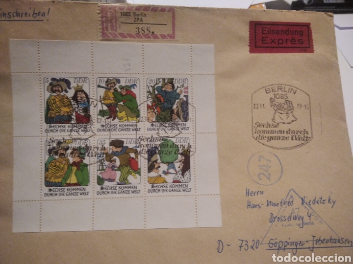 Sellos: Sobre con sellos DDR - Foto 1