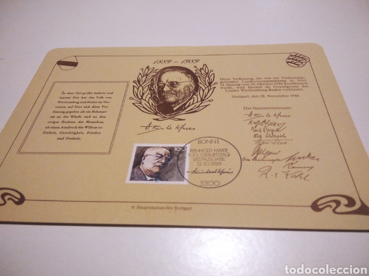 Sellos: Documento filatelia Alemania - Foto 1