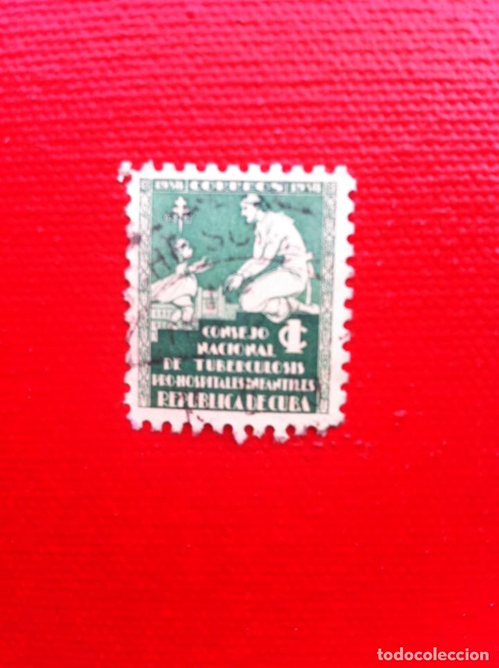 Stamps: SELLO USADO. REP&Uacute;BLICA DE CUBA. 1C. TUBERCULOSIS