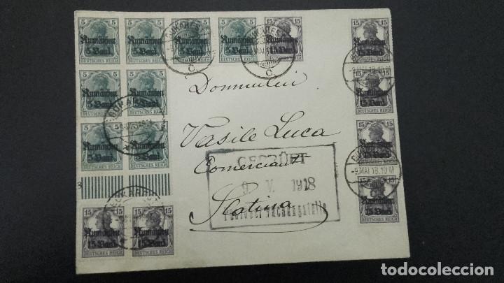 Selos: rares et anciens timbres Allemagne avec surcharges sur lettre