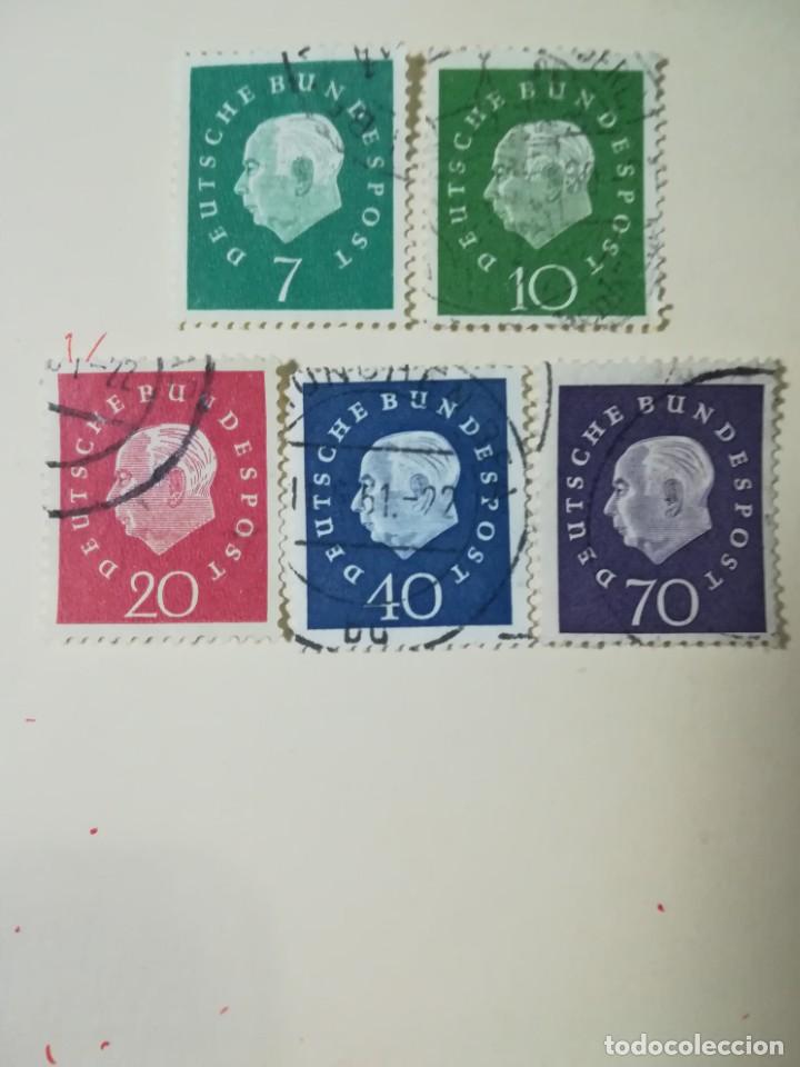 Sellos: REPUBLICA FEDERAL ALEMANA A&Ntilde;O 1959 YT 173 AL 177