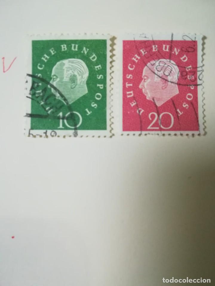 Sellos: REPUBLICA FEDERAL ALEMANA A&Ntilde;O 1959 YT 174 Y 175
