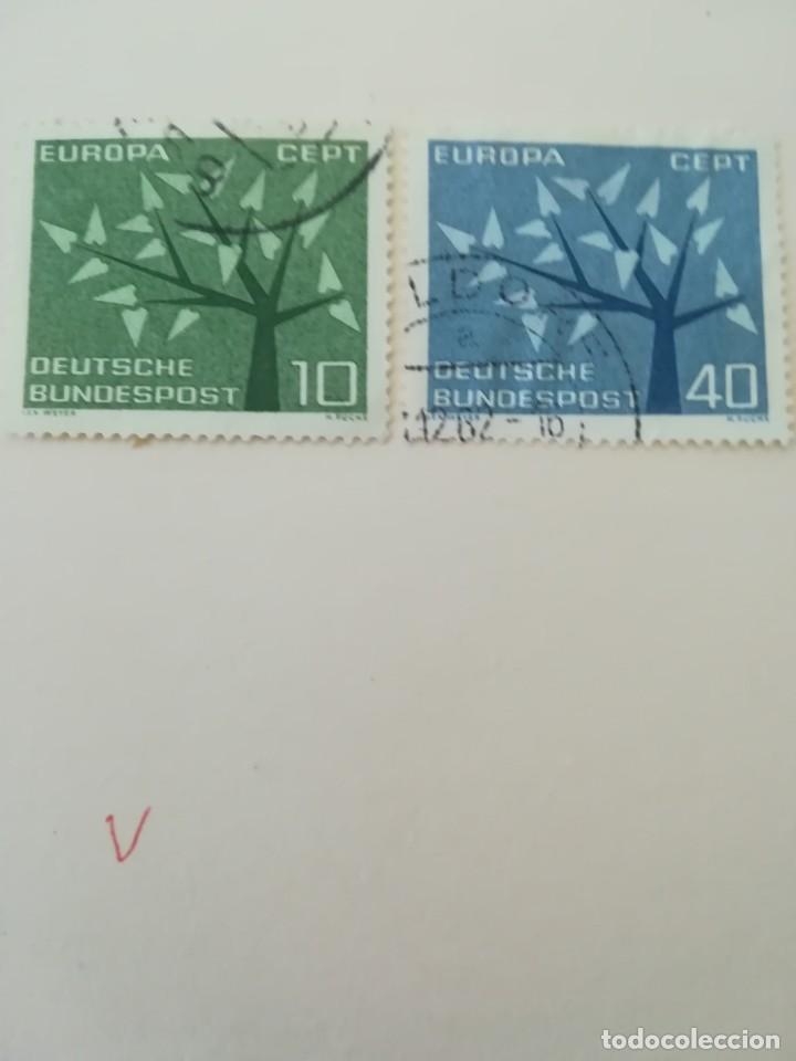 Stamps: REPUBLICA FEDERAL ALEMANA A&Ntilde;O 1962 YT 255 Y 256