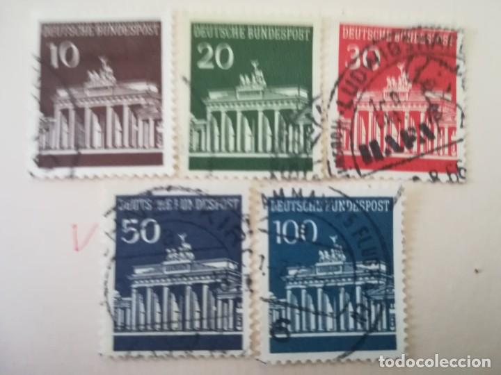 Sellos: REPUBLICA FEDERAL ALEMANA A&Ntilde;O 1966 YT DEL 368 AL 371 Y EL 371A