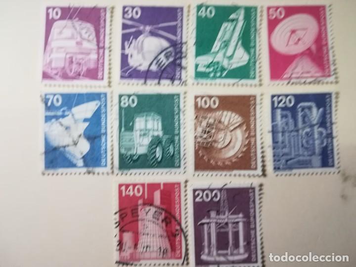 Stamps: REPUBLICA FEDERAL ALEMANA A&Ntilde;O 1975 10 VALORES