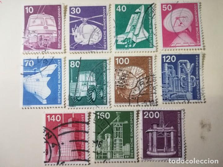 Stamps: REPUBLICA FEDERAL ALEMANA A&Ntilde;O 1975 11 VALORES