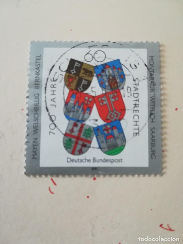 Stamps: REPUBLICA FEDERAL ALEMANA A&Ntilde;O 1991 YT 1360