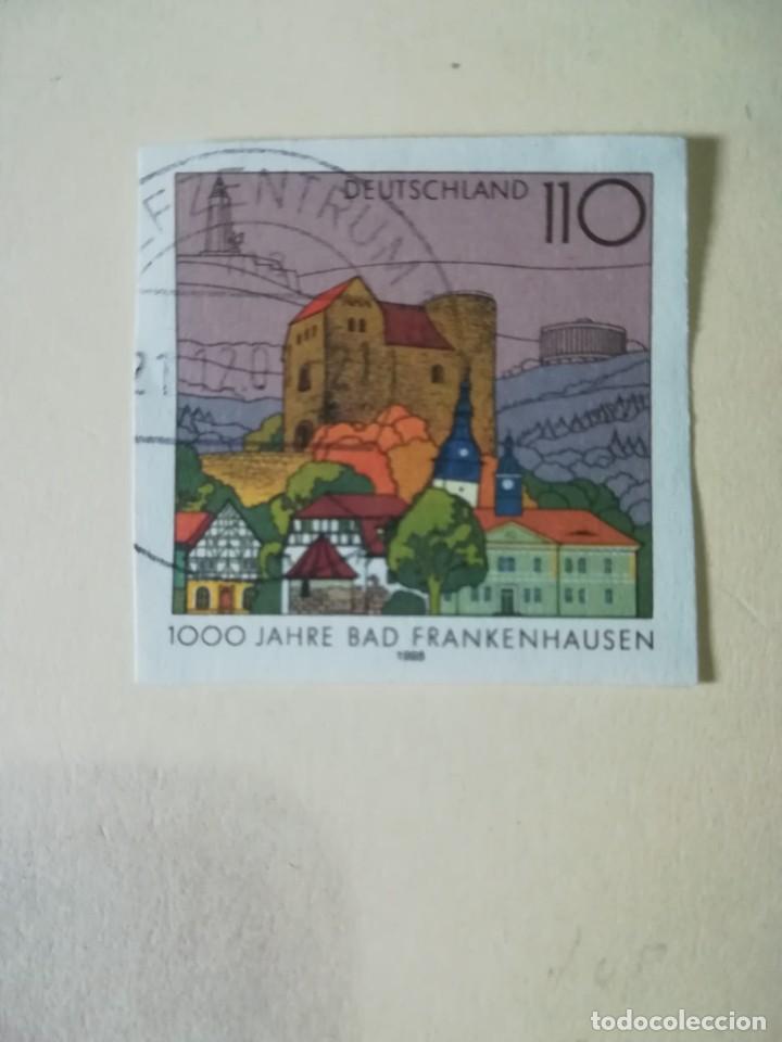 Francobolli: REPUBLICA FEDERAL ALEMANA A&Ntilde;O 1998 YT 1810 impreso sobre papel del sobre