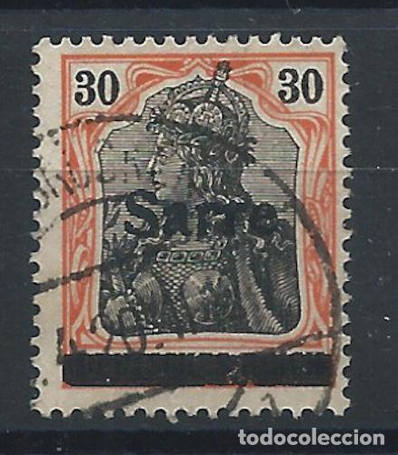 Sellos: Saar N&deg;10B Obl (FU) 1920 - Type III - Foto 1