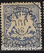 Sellos: ALEMANIA, ESTADO DE BAVIERA YVERT 64 - Foto 1