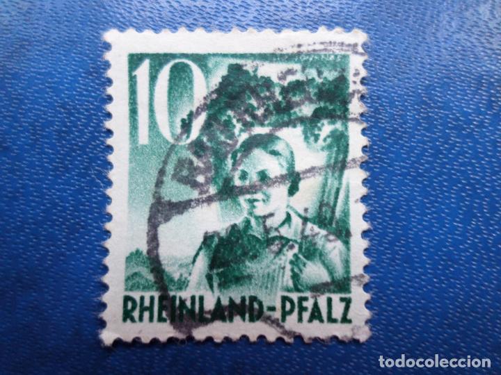 Sellos: alemania, ocupacion francesa, rheno palatin, 1948, Yvert 34