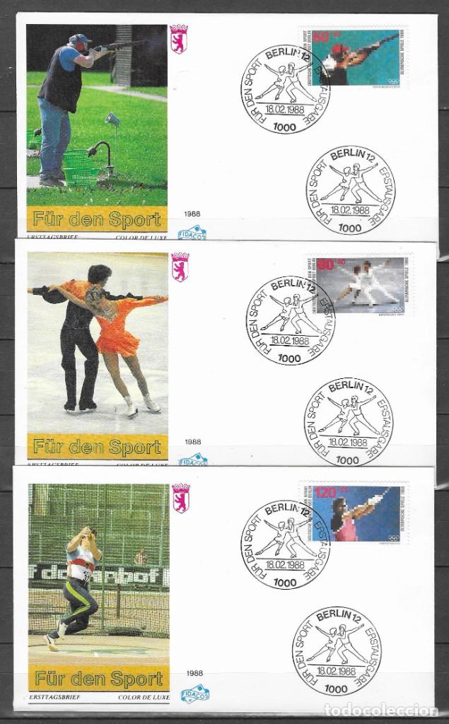 Sellos: FDC BERLIN 1988, YT 762/ 64 - Foto 1