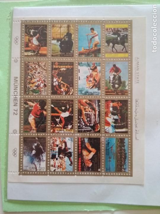Sellos: HOJA MINI SELLOS JUEGOS OL&Iacute;MPICOS MUNICH 1972