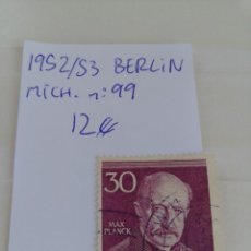 Sellos: ALEMANIA 1952-53 DEUTSCHES POST BERLIN VALOR MICHEL 2017 12€. Lote 271963333
