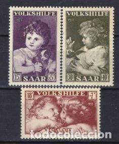 Stamps: ALEMANIA, SAAR/SARRE 1953 - BENEFICIENCIA, PINTURAS, S.COMPLETA - MNH**