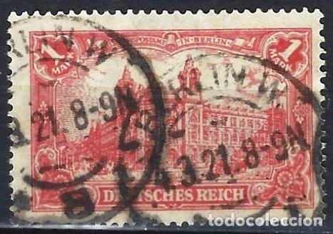 Sellos: ALEMANIA 1920 - EDIFICIO DE CORREOS DE BERL&Iacute;N - USADO - Foto 1