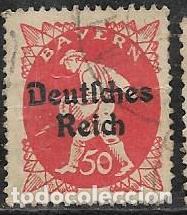 Sellos: ALEMANIA, ESTADO DE BAVIERA YVERT 202 - Foto 1