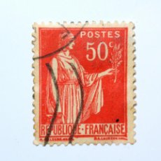 Sellos: SELLO POSTAL FRANCIA 1935 , 50 C , ALEGORIA DE PAZ , TYPE PAZ III. Lote 294478583