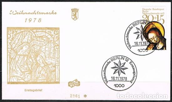 Sellos: [C0827] Berl&iacute;n 1978. FDC Navidad (NS) - Foto 1