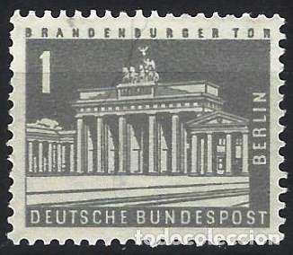Sellos: BERL&Iacute;N 1956 - EDIFICIOS, PUERTA DE BRANDEMBURGO - MNH** - Foto 1