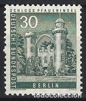 Sellos: BERL&Iacute;N 1956 - EDIFICIOS, PALACIO PFAUENINSEL - MNH** - Foto 1