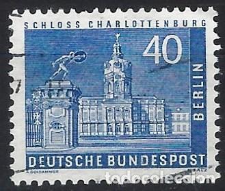 Sellos: BERL&Iacute;N 1956 - EDIFICIOS, PALACIO DE CHARLOTTENBURG - USADO - Foto 1