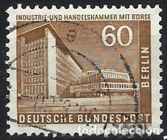 Sellos: BERL&Iacute;N 1956 - EDIFICIOS, C&Aacute;MARA DE INDUSTRIA Y COMERCIO - USADO - Foto 1