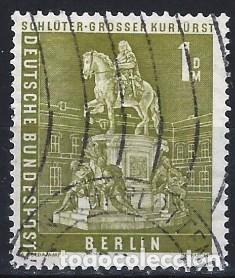 Sellos: BERL&Iacute;N 1956 - EDIFICIOS, ESTATUA DEL GRAN ELECTOR - USADO - Foto 1