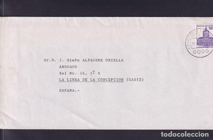 Stamps: -ALEMANIA FEDERAL 974, circulada matasellos FECHADOR,