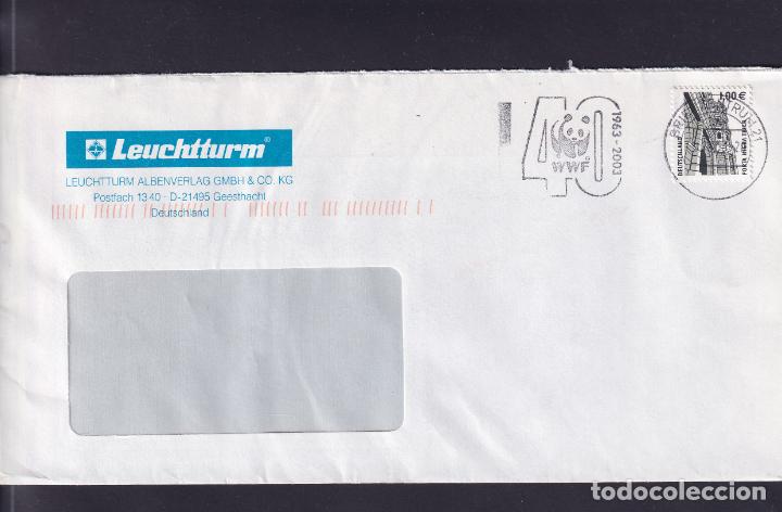 Briefmarken: -ALEMANIA FEDERAL 1988, circulada matasellos RODILLO CONMEMORATIVO, 40 A&Ntilde;OS WWF 1963-2003 (mb) FAUNA