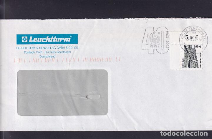 Selos: -ALEMANIA FEDERAL 1988, circulada matasellos RODILLO CONMEMORATIVO, 40 A&Ntilde;OS WWF 1963-2003 (ma) FAUNA