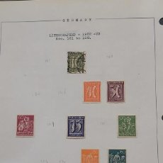 Sellos: SP) 1921 GERMANY REICH, MINT, NUMERALS, SHEET WITH 14 STAMPS, CANCELLATION, USED. Lote 314489698