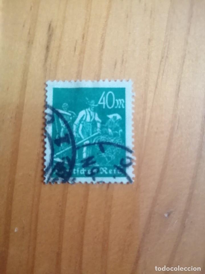 Briefmarken: DEUTFCHES REICH - VALOR FACIAL 40 M - CON MATASELLOS