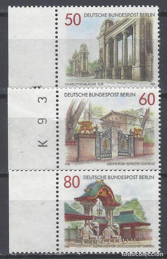 Sellos: BERL&Iacute;N 1986 - PUERTAS MONUMENTALES, S.COMPLETA - MSG - Foto 1