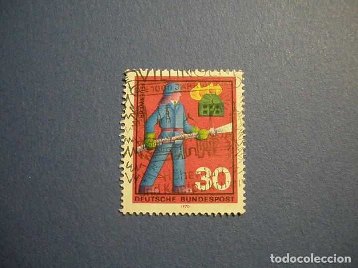 Sellos: ALEMANIA 1970 - BOMBERO. - Foto 1