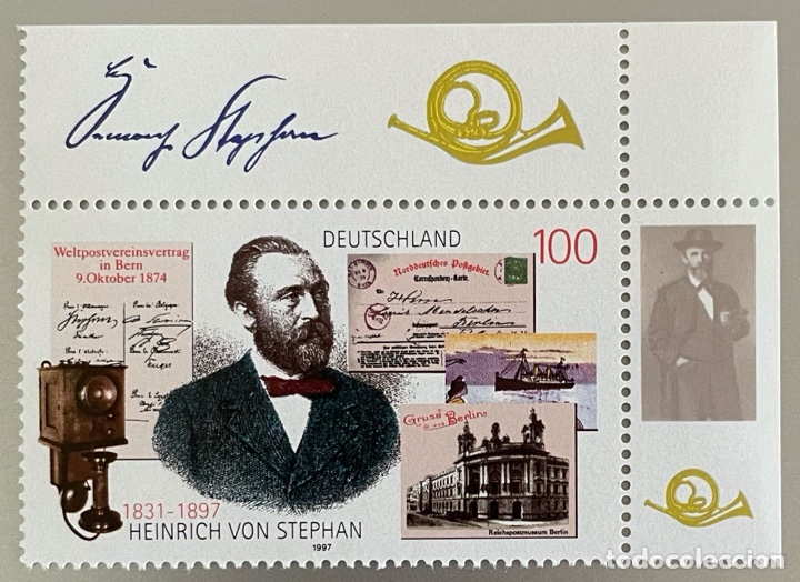 Sellos: Alemania. Heinrich von Stephan 1997 - Foto 1