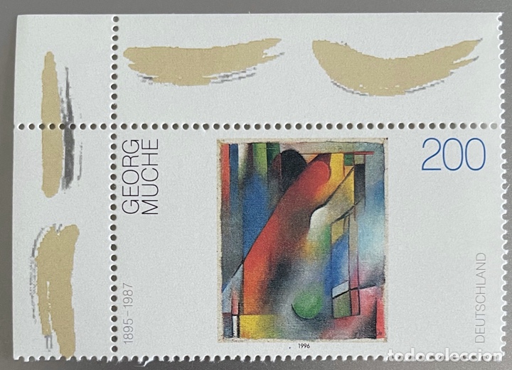 Briefmarken: Alemania. Pintura. Georg Muche. 1996