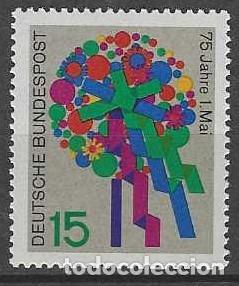 Sellos: ALEMANIA FEDERAL 1965 - 75&ordm; ANIV. DE LA CELEBRACI&Oacute;N DEL 1 DE MAYO - MNH**