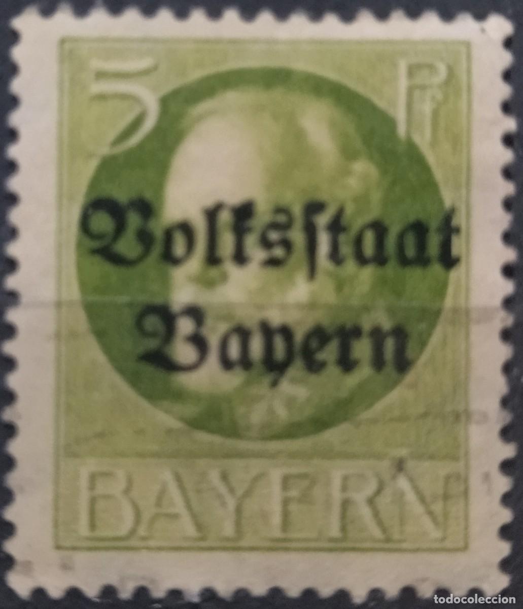 Sellos: Baviera 1919. USADO - Foto 1