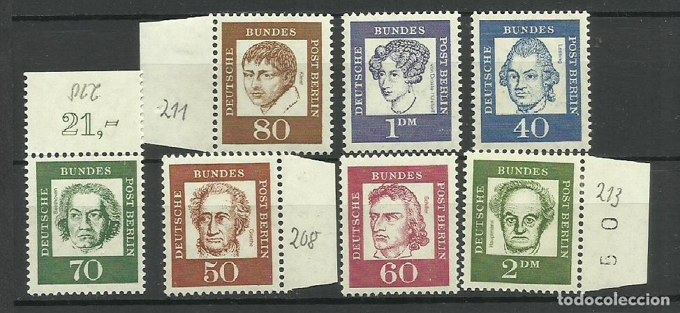 Timbres: ALEMANIA- BERLIN- 1961 **/* serie com'pleta