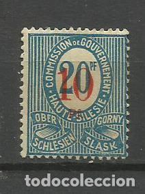 Stamps: ALEMANIA- ALTA SILESIA 1 920 * sobrecargado