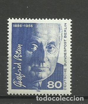 Timbres: ALEMANIA -BERLIN - 1986 **- serie -completa