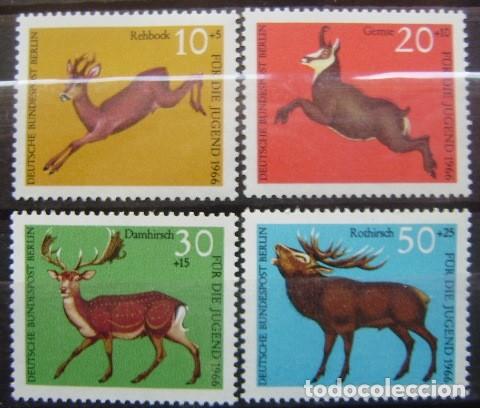 Stamps: ALEMANIA-BERLIN - IVERT N&ordm; 253/56 SERIE NUEVOS (**) ANIMALES DE CAZA MAYOR - - ( &Ntilde; 094 )