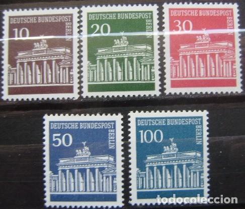 Selos: ALEMANIA-BERLIN - IVERT N&ordm; 257/61 SERIE NUEVOS (**) - BASICA PUERTA DE BRANDEBURGO - - ( &Ntilde; 095 )