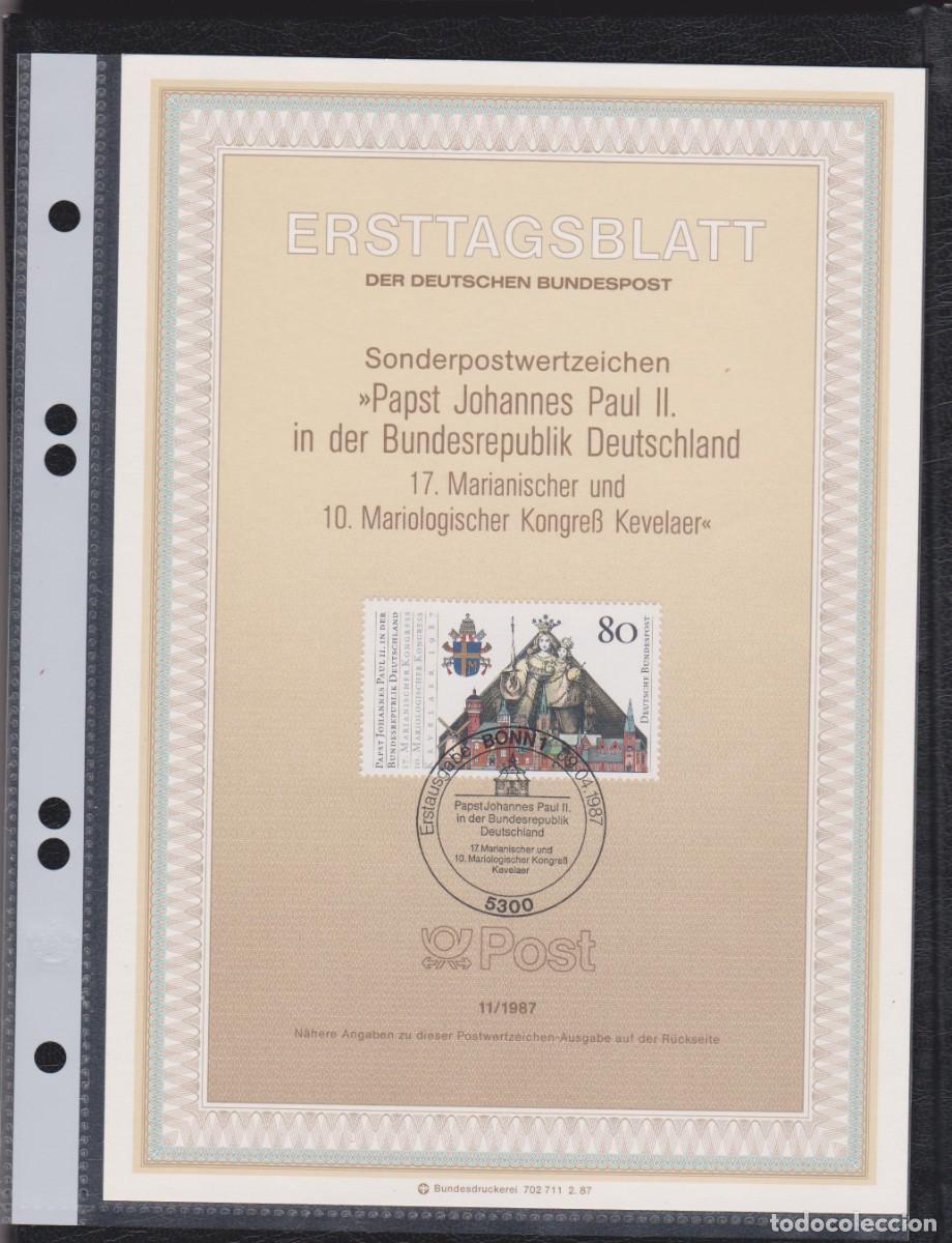 Sellos: ALEMANIA 1987. ERSTTAGSBLATT. - Foto 1