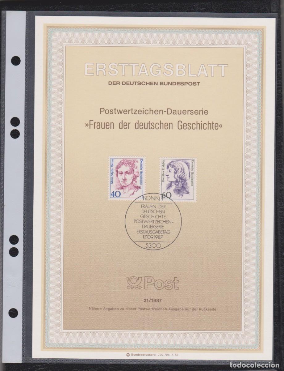 Briefmarken: ALEMANIA 1987. ERSTTAGSBLATT.