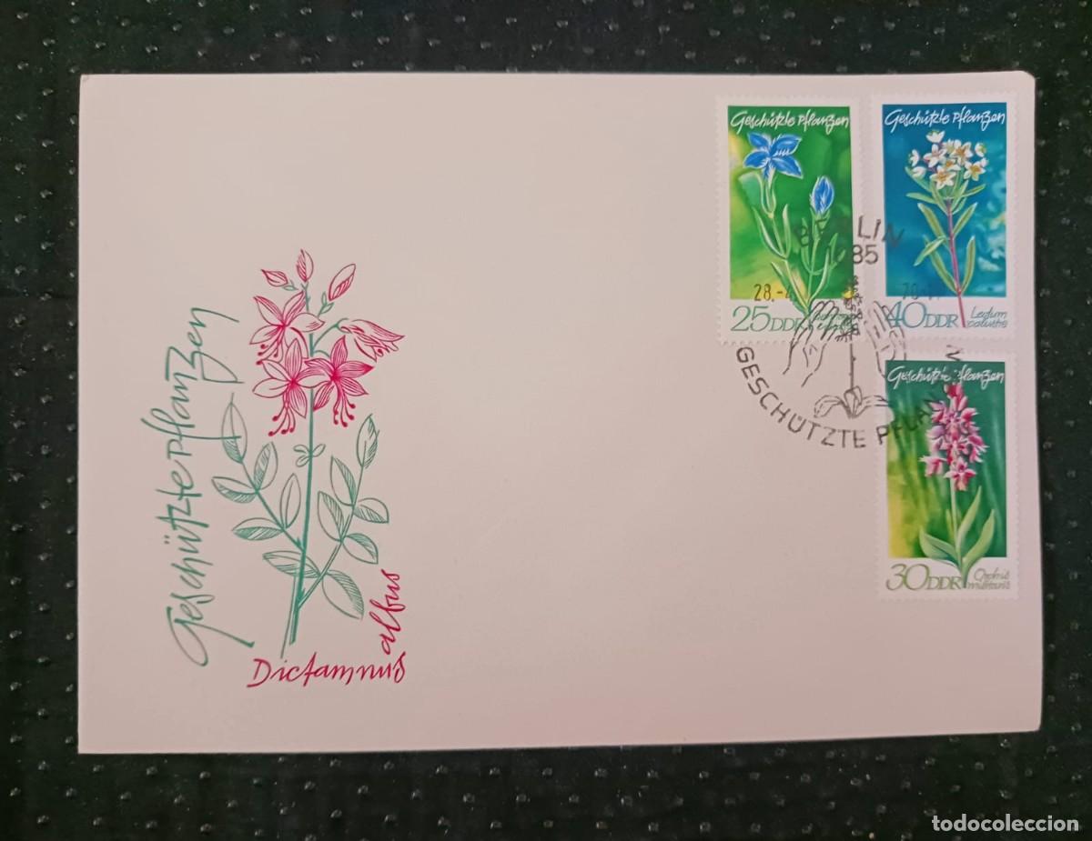 Sellos: J) 1985 GERMANY, FLOWERS, FDC - Foto 1
