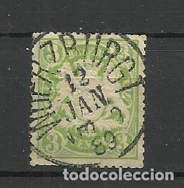 Timbres: ALEMANIA- BADEN - 1868- ESCUDO DE BAVIERA- USADO(bonito matasellos)