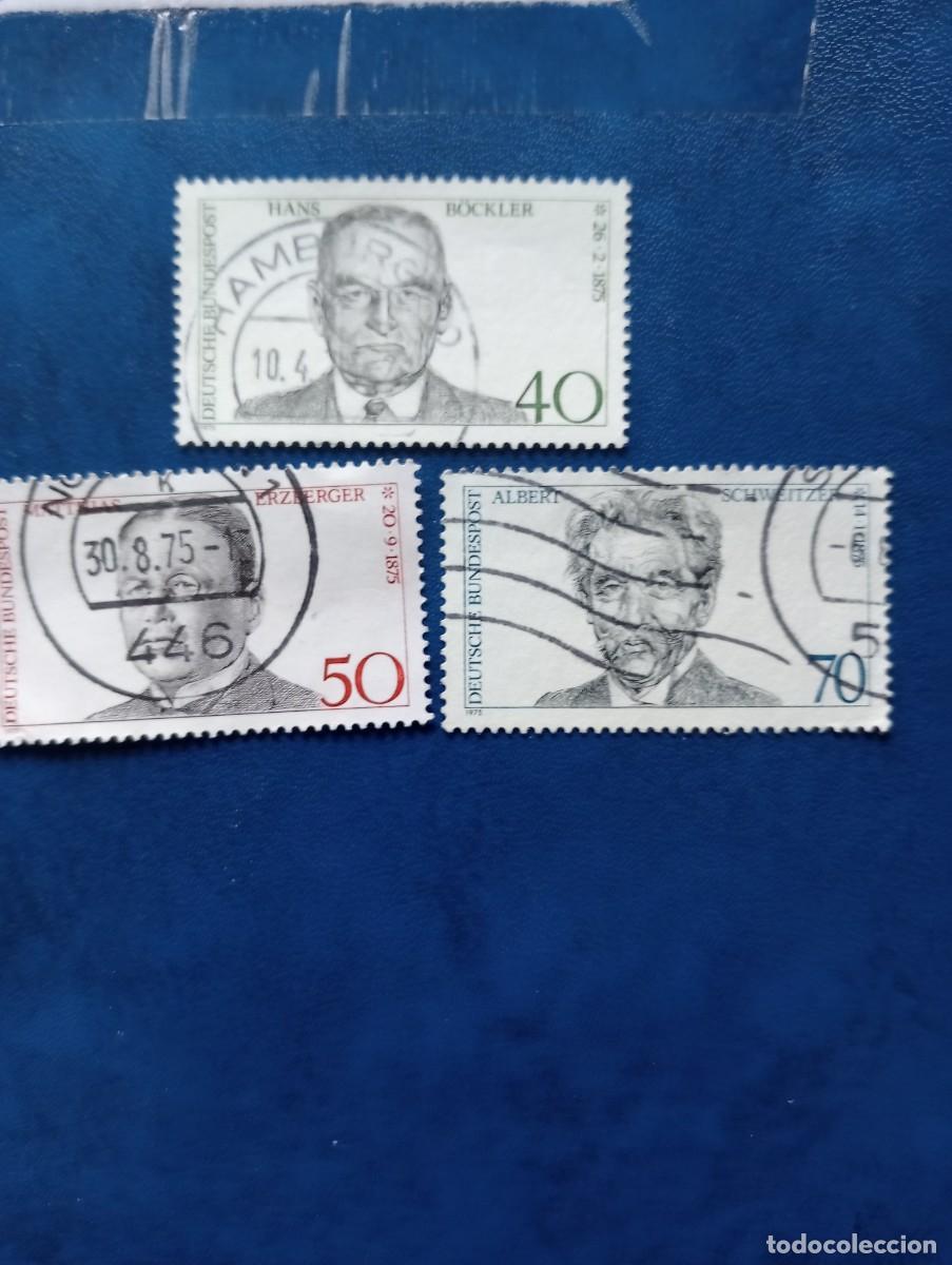 Francobolli: REPUBLICA FEDERAL ALEMANA A&Ntilde;O 1975 YT 681, 714 Y 679