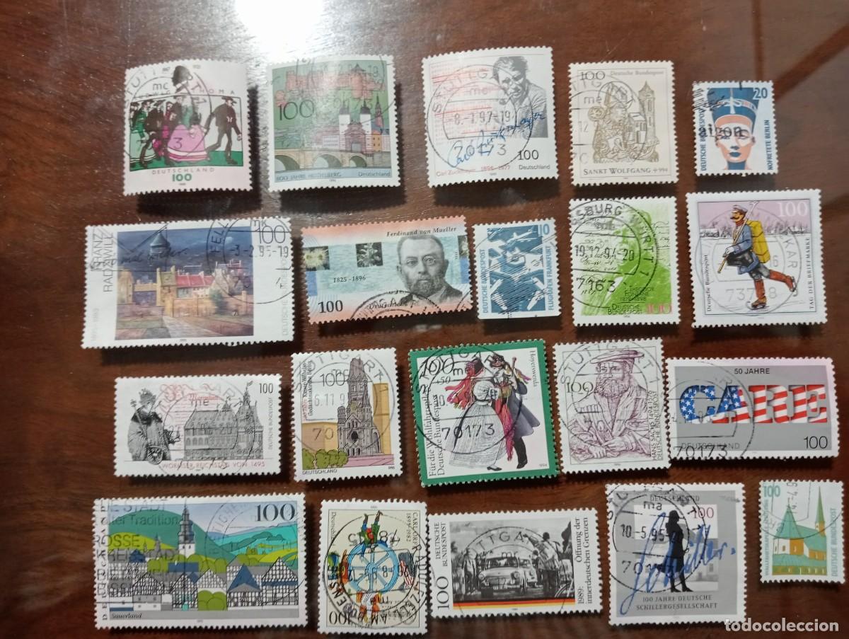Sellos: REPUBLICA FEDERAL ALEMANA LOTE DE 40 SELLOS SIN REPETIR